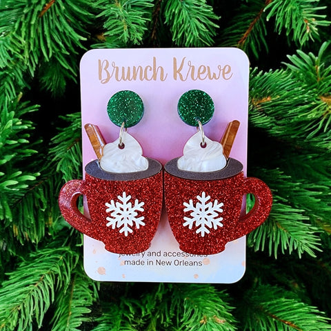 Hot Cocoa Mug Earrings